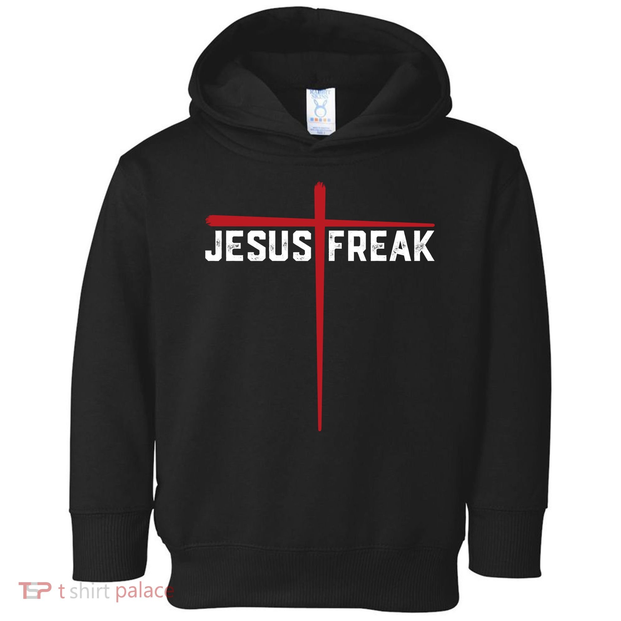 Christian Jesus Freak Red Cross Toddler Hoodie