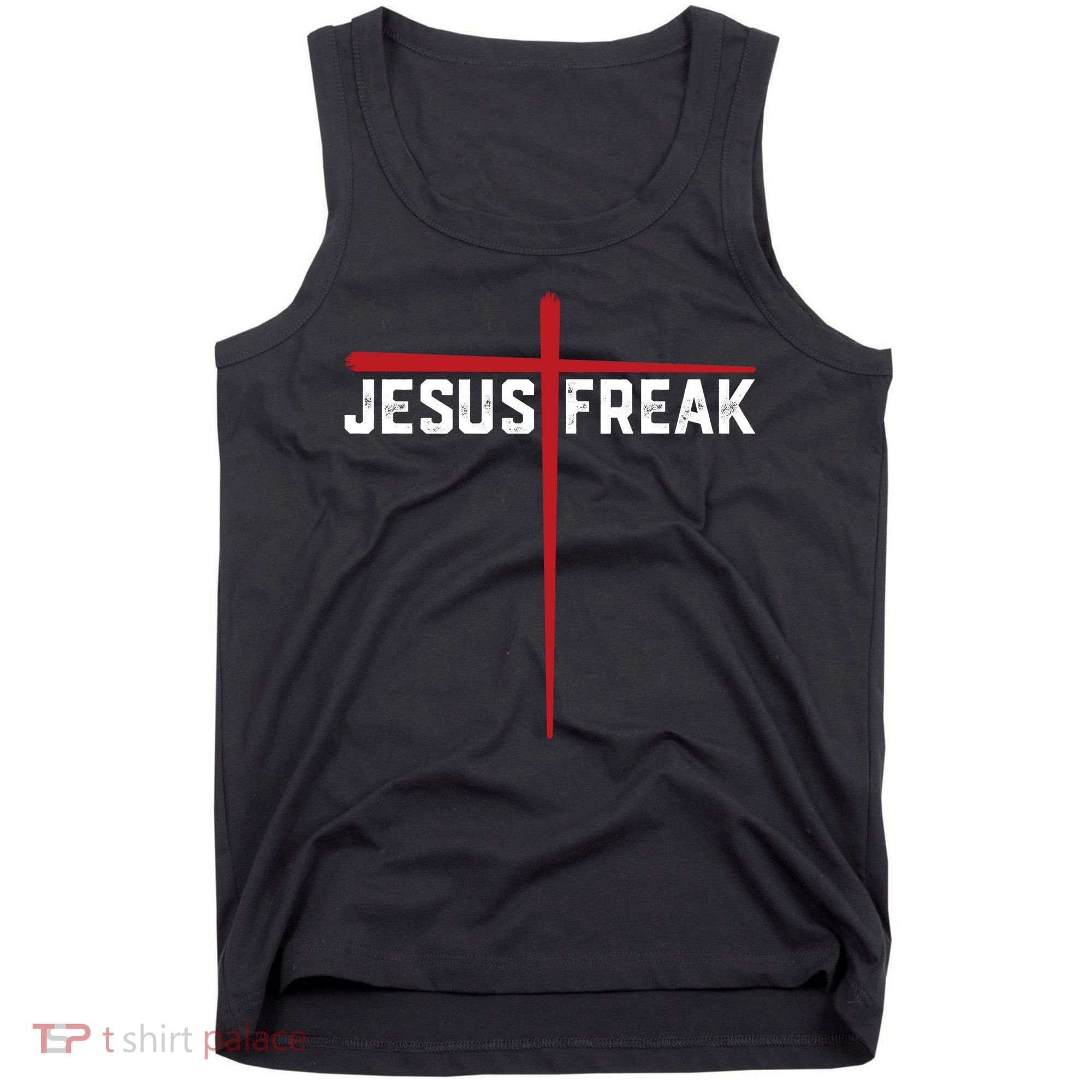 Christian Jesus Freak Red Cross Tank Top