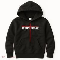 Christian Jesus Freak Red Cross Kids Hoodie thumb 0