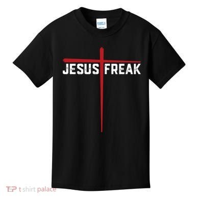 Christian Jesus Freak Red Cross Kids T-Shirt