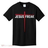Christian Jesus Freak Red Cross Kids T-Shirt thumb 0