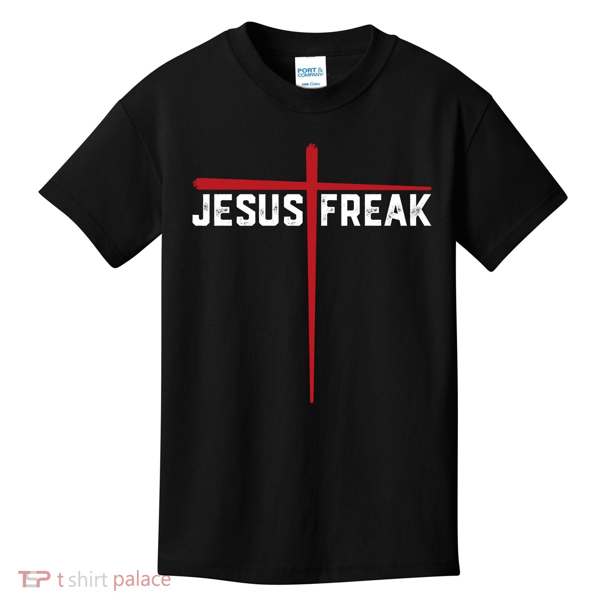 Christian Jesus Freak Red Cross Kids T-Shirt