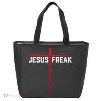 Christian Jesus Freak Red Cross Tote Bag thumb 0