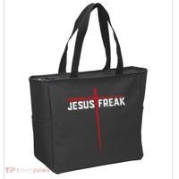 Christian Jesus Freak Red Cross Tote Bag thumb 2
