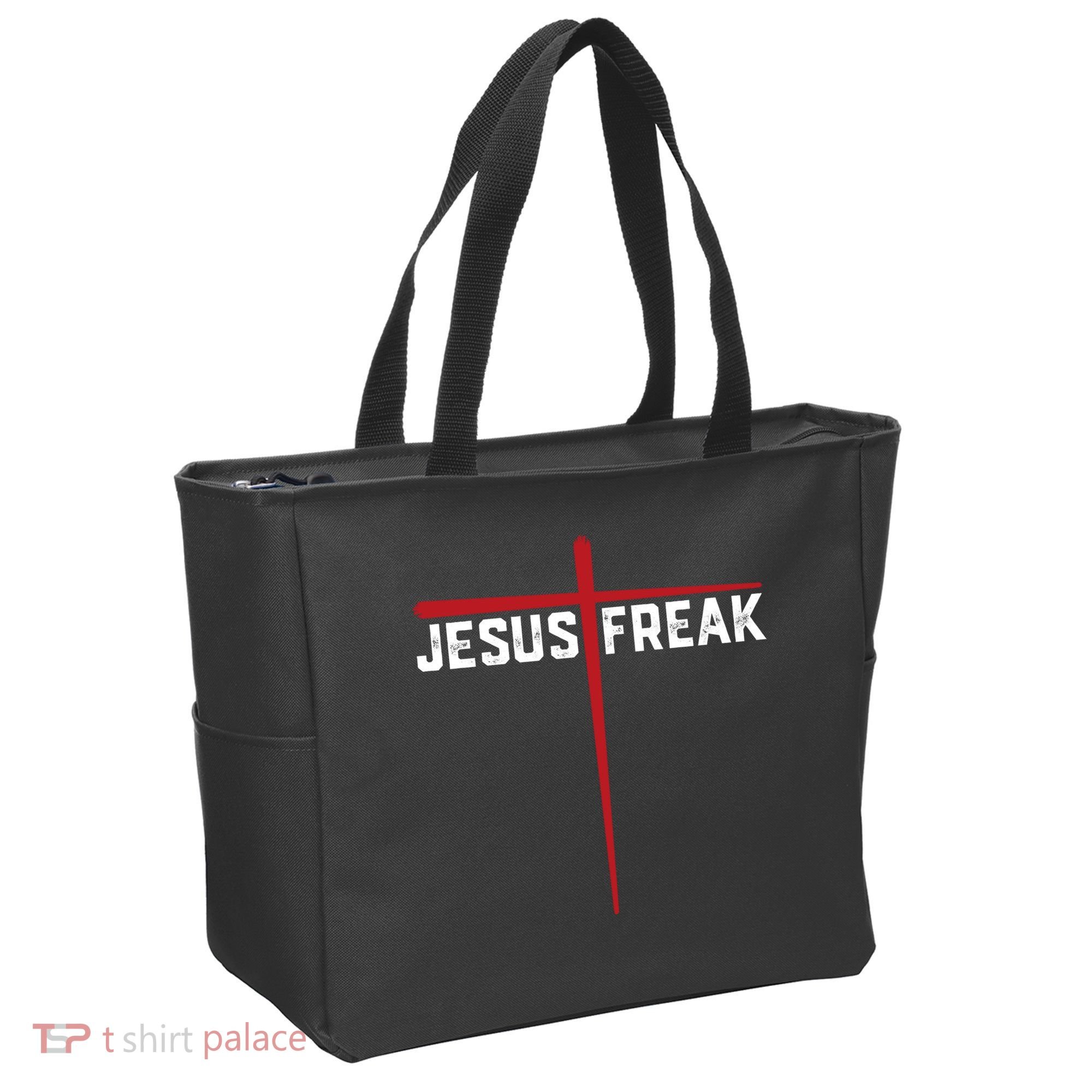 Christian Jesus Freak Red Cross Tote Bag
