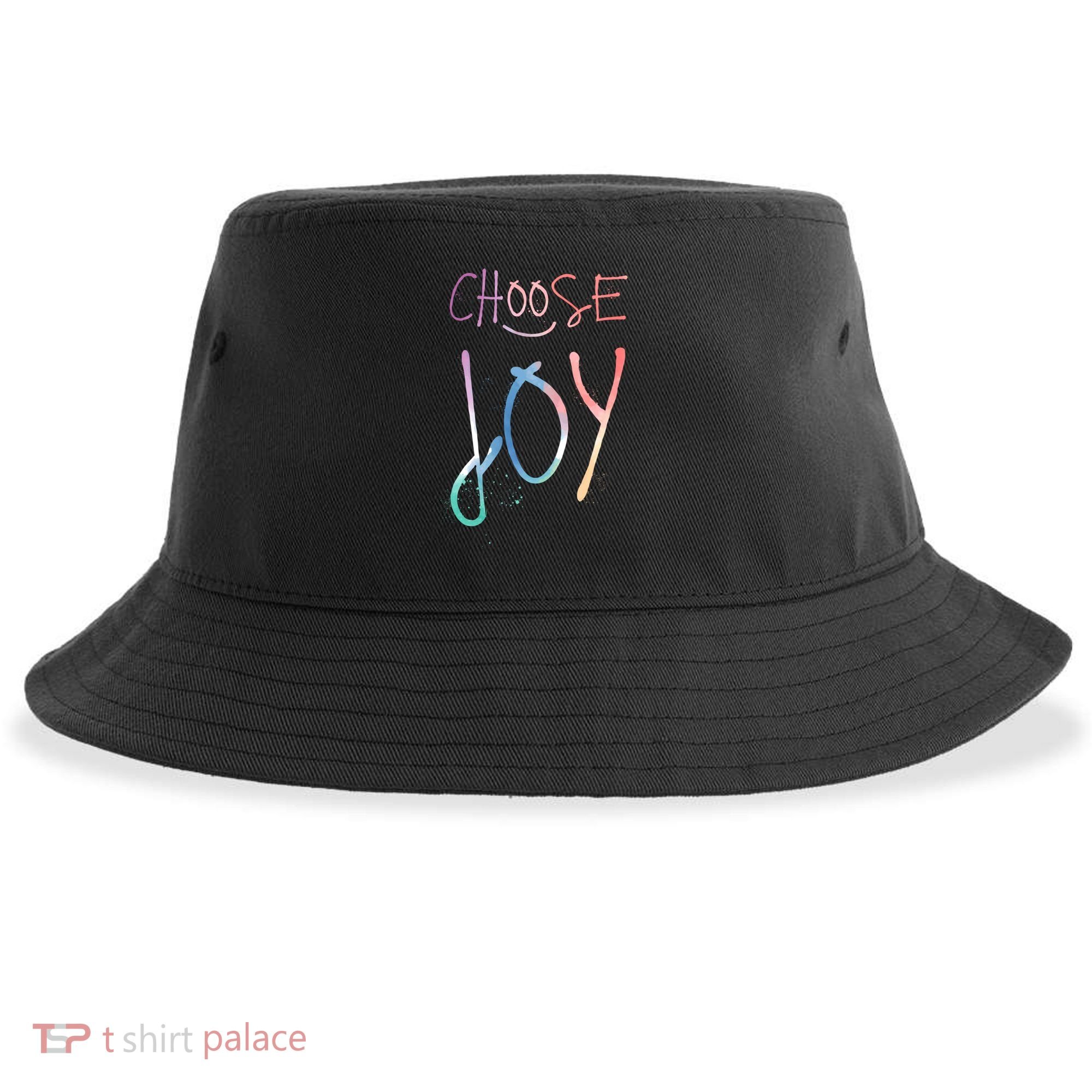 Choose Joy Gift Happy Motivational Gift Sustainable Bucket Hat