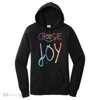 Choose Joy Gift Happy Motivational Gift Women's Hoodie thumb 0
