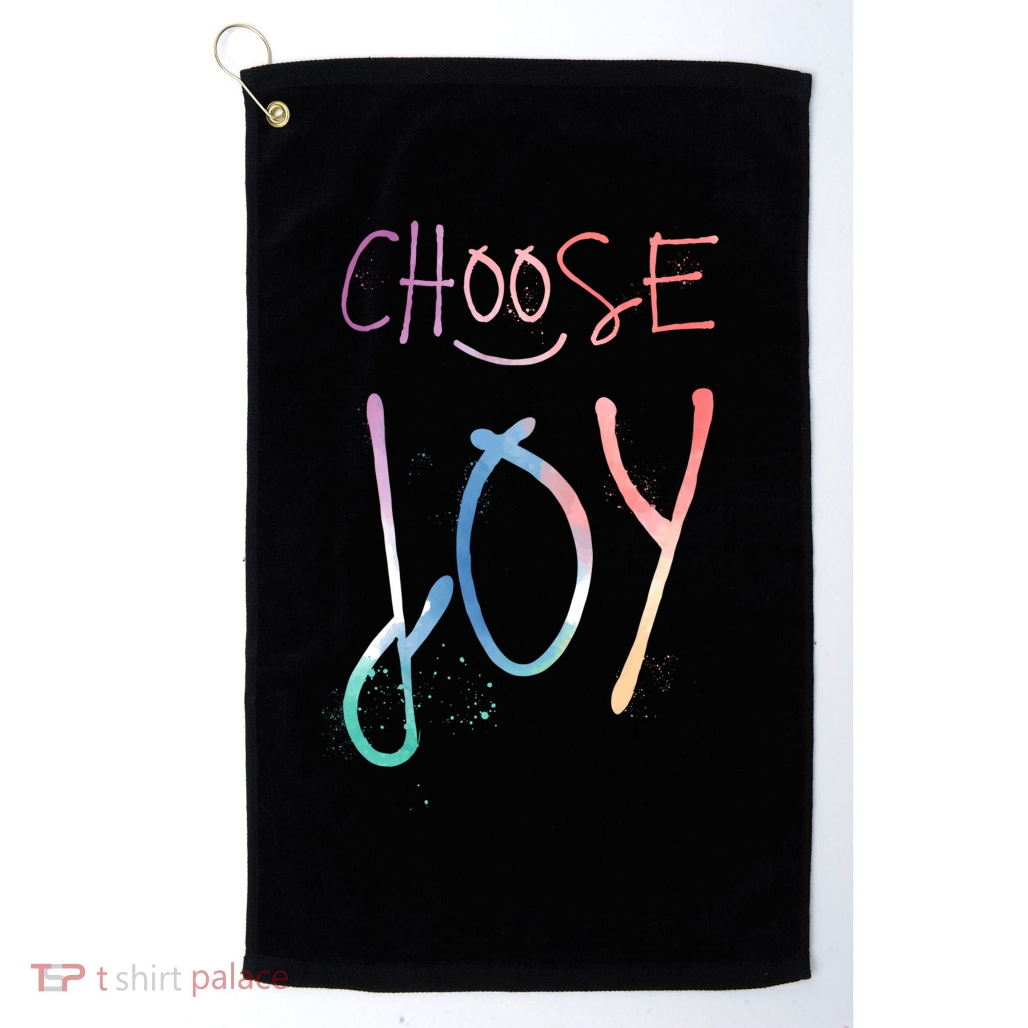 Choose Joy Gift Happy Motivational Gift Golf Towel