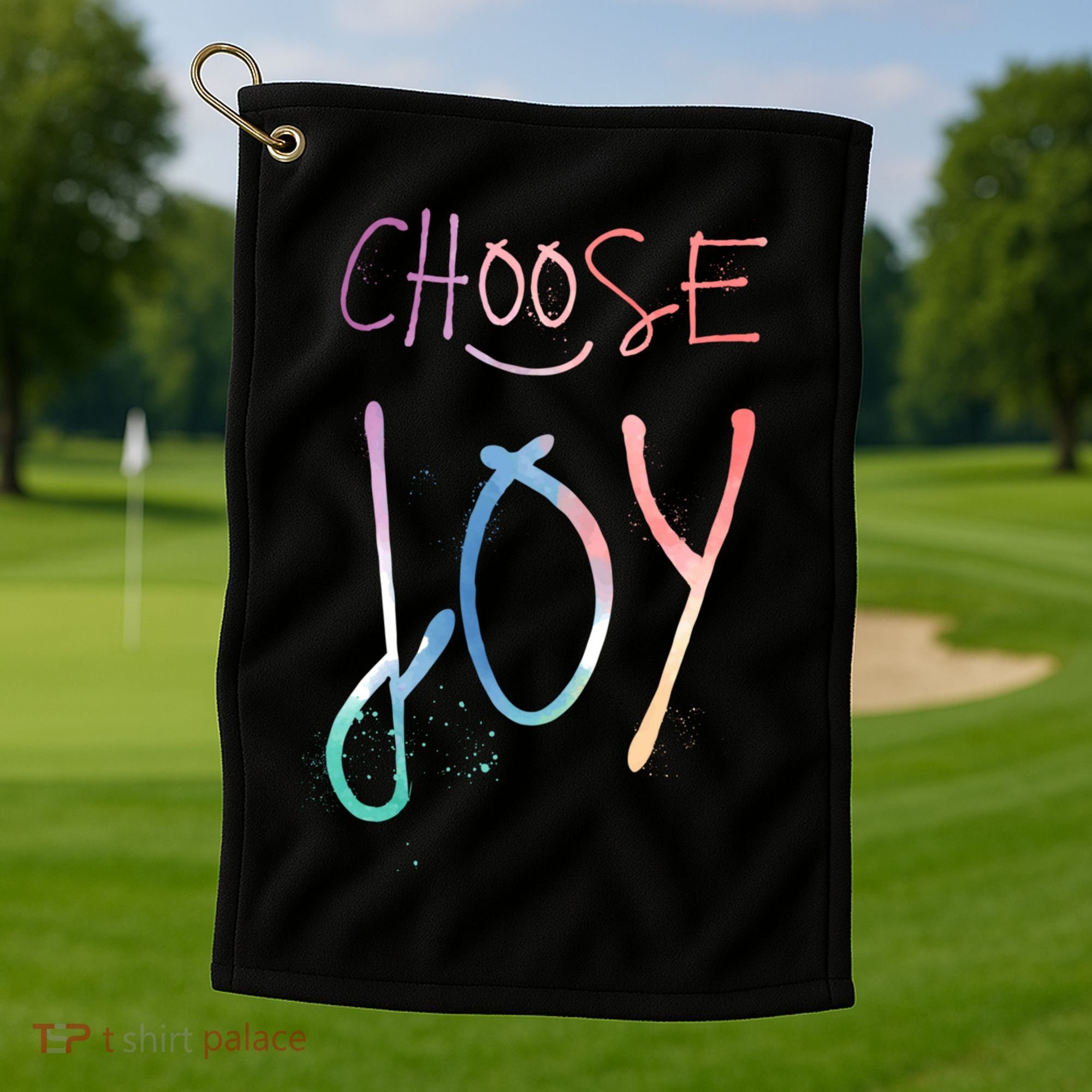 Choose Joy Gift Happy Motivational Gift Golf Towel