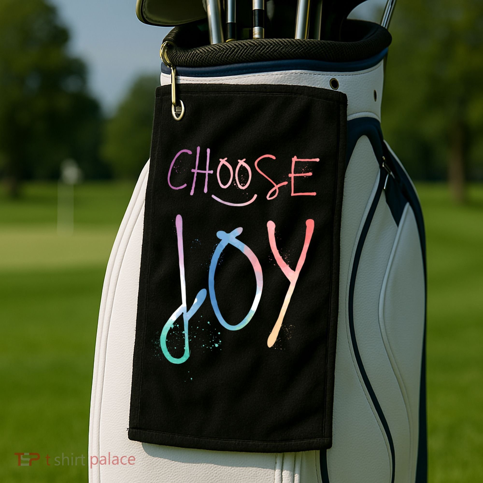 Choose Joy Gift Happy Motivational Gift Golf Towel
