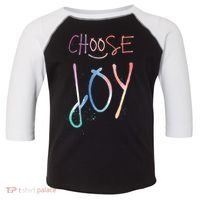Choose Joy Gift Happy Motivational Gift Toddler Fine Jersey T-Shirt thumb 0