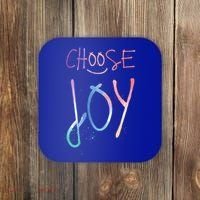 Choose Joy Gift Happy Motivational Gift Coaster thumb 0