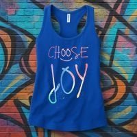 Choose Joy Gift Happy Motivational Gift Women's Tank Top thumb 3