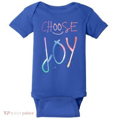 Choose Joy Gift Happy Motivational Gift Baby Bodysuit
