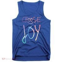 Choose Joy Gift Happy Motivational Gift Tank Top thumb 0