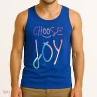 Choose Joy Gift Happy Motivational Gift Tank Top thumb 3