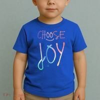 Choose Joy Gift Happy Motivational Gift Toddler T-Shirt thumb 2