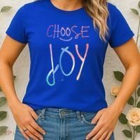Choose Joy Gift Happy Motivational Gift Women's T-Shirt thumb 2