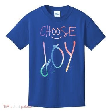 Choose Joy Gift Happy Motivational Gift Kids T-Shirt