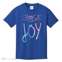 Choose Joy Gift Happy Motivational Gift Kids T-Shirt thumb 0