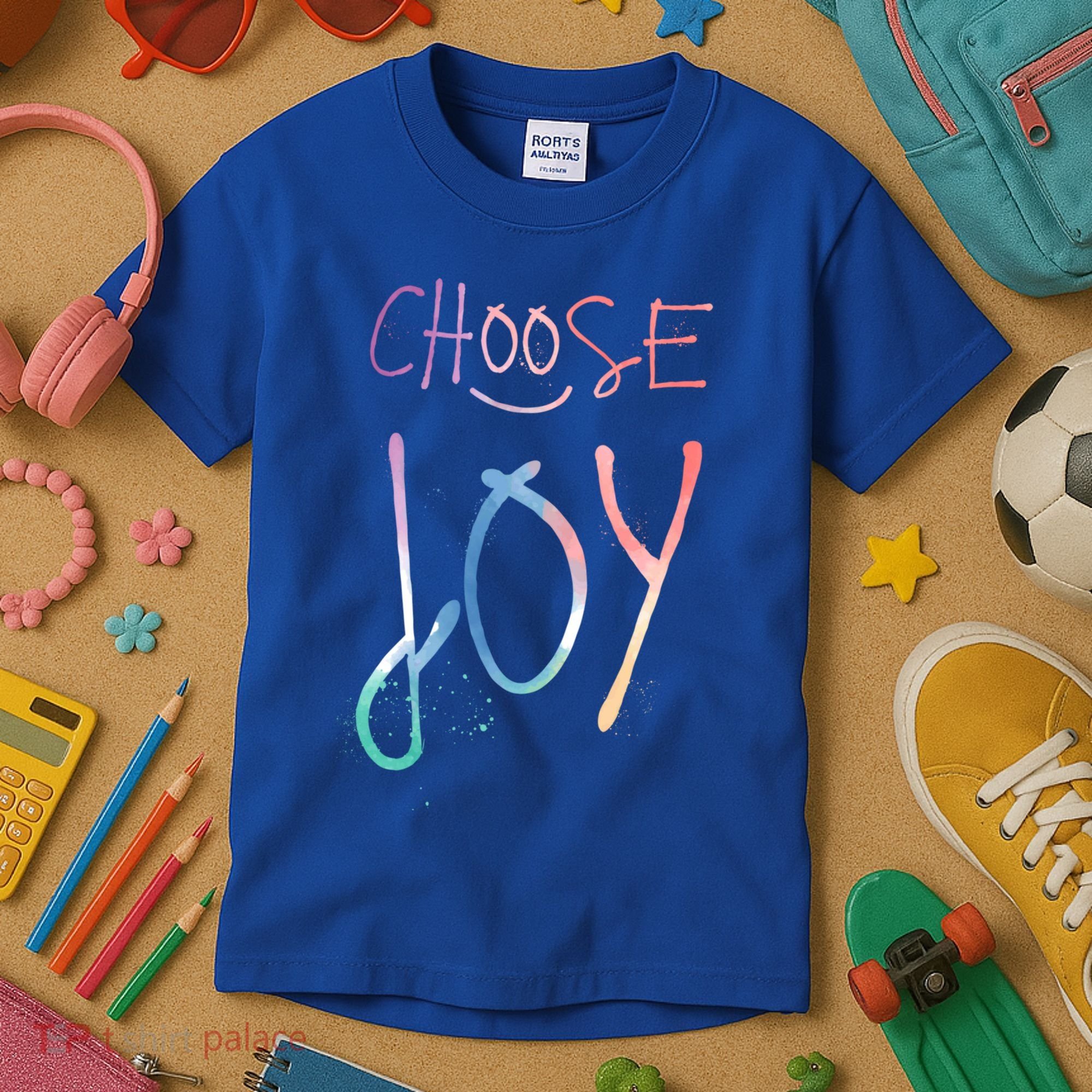 Choose Joy Gift Happy Motivational Gift Kids T-Shirt