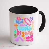Christian Jesus God Boho Floral A Lot Can Happen In 3 Days Coffee Mug thumb 1