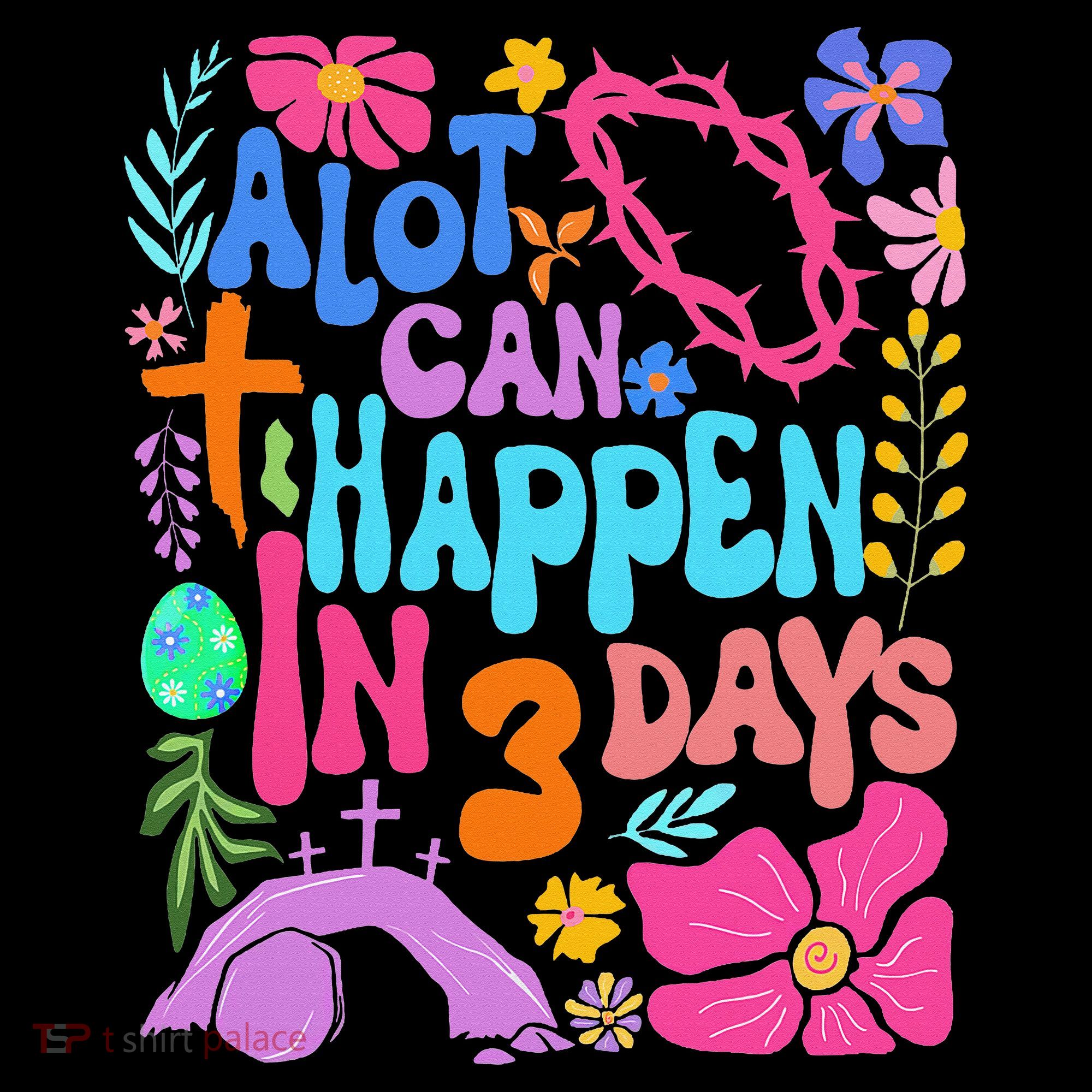 Christian Jesus God Boho Floral A Lot Can Happen In 3 Days Coffee Mug