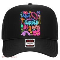 Christian Jesus God Boho Floral A Lot Can Happen In 3 Days Hat thumb 0