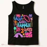 Christian Jesus God Boho Floral A Lot Can Happen In 3 Days Tank Top thumb 2