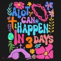 Christian Jesus God Boho Floral A Lot Can Happen In 3 Days Visor thumb 3