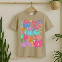 Christian Jesus God Boho Floral A Lot Can Happen In 3 Days T-Shirt thumb 2