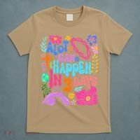 Christian Jesus God Boho Floral A Lot Can Happen In 3 Days T-Shirt thumb 5