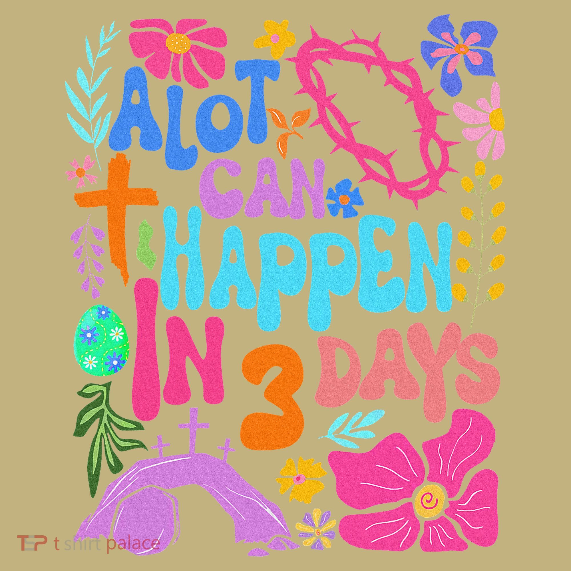 Christian Jesus God Boho Floral A Lot Can Happen In 3 Days Mousepad