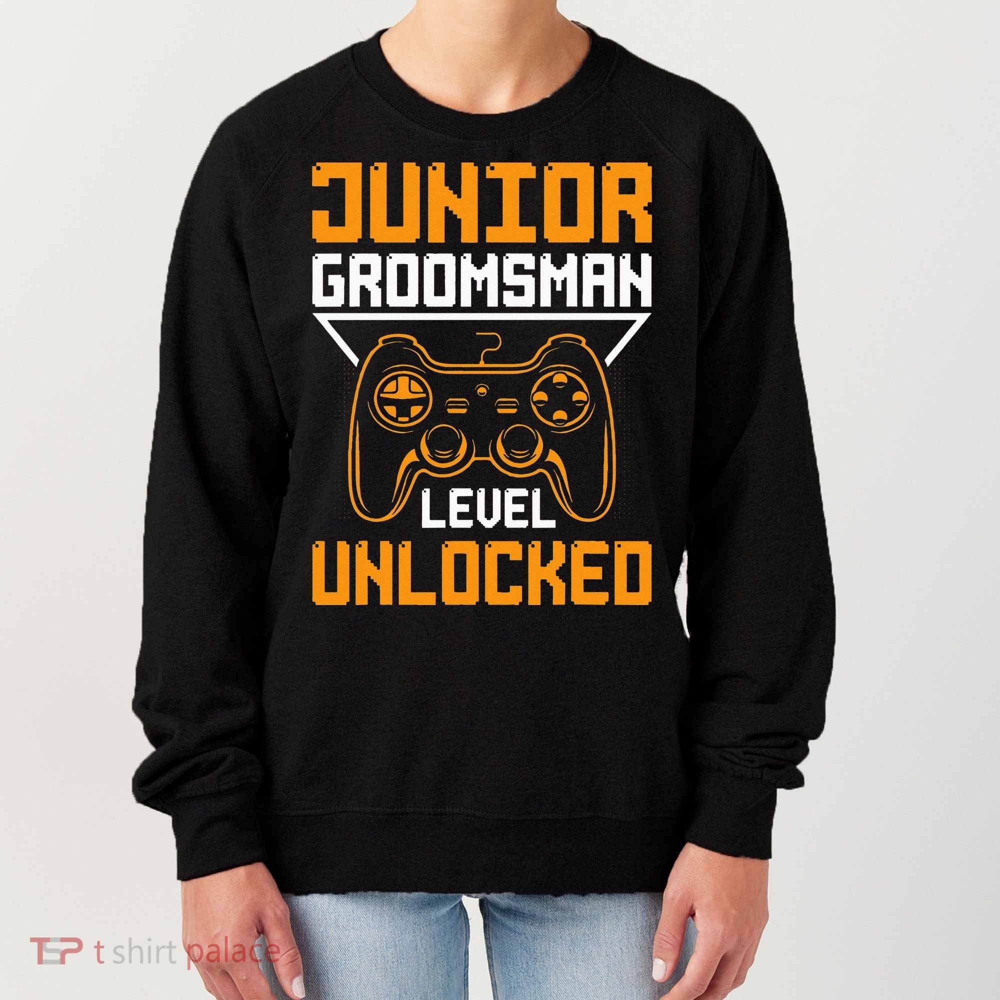 Cute Junior Groomsman Gaming Wedding Party Jr Gift Women's Sweatshirt