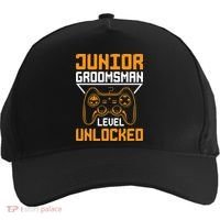 Cute Junior Groomsman Gaming Wedding Party Jr Gift Five-Panel Snapback Cap thumb 0
