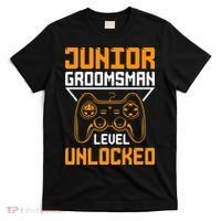 Cute Junior Groomsman Gaming Wedding Party Jr Gift T-Shirt thumb 0