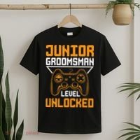 Cute Junior Groomsman Gaming Wedding Party Jr Gift T-Shirt thumb 2