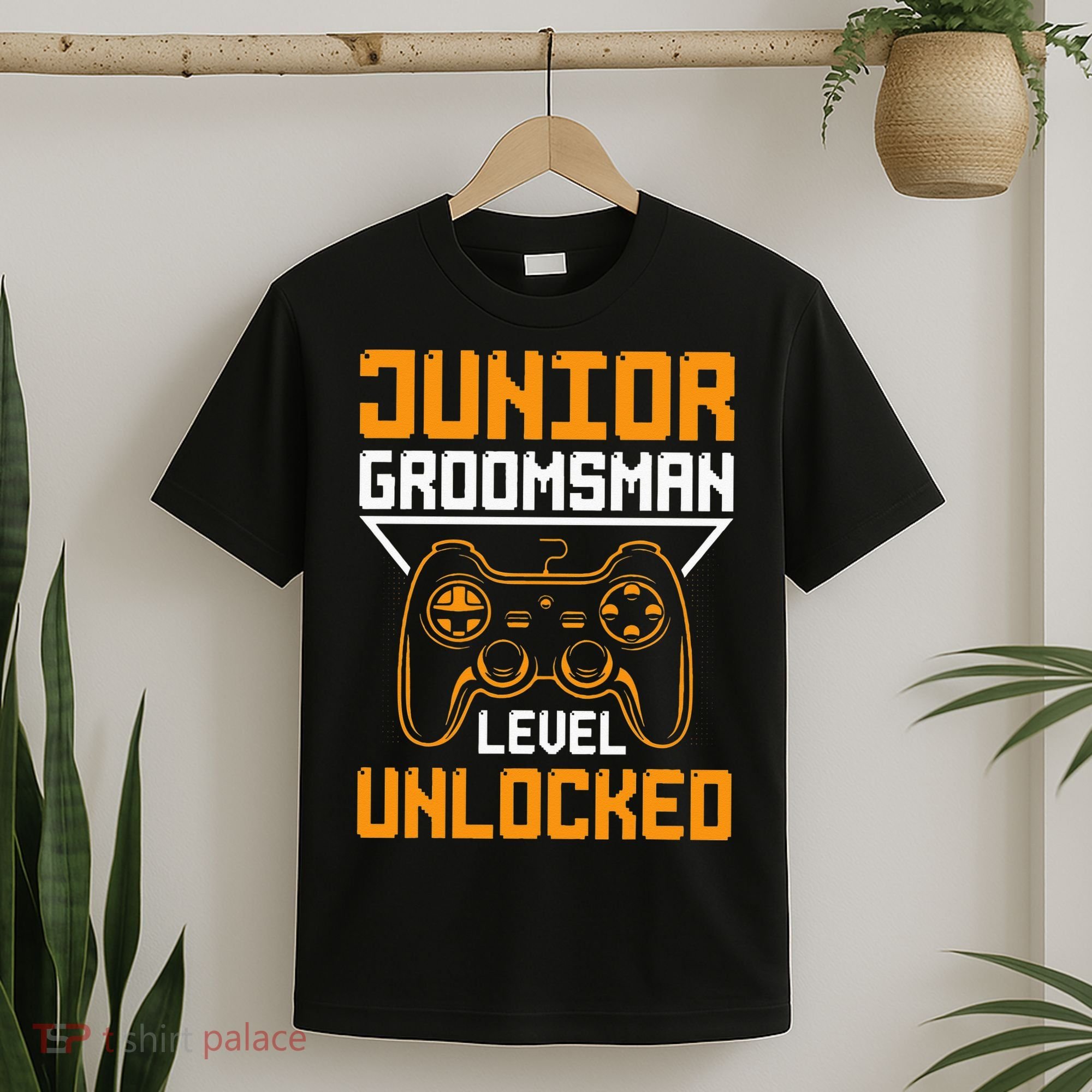 Cute Junior Groomsman Gaming Wedding Party Jr Gift T-Shirt
