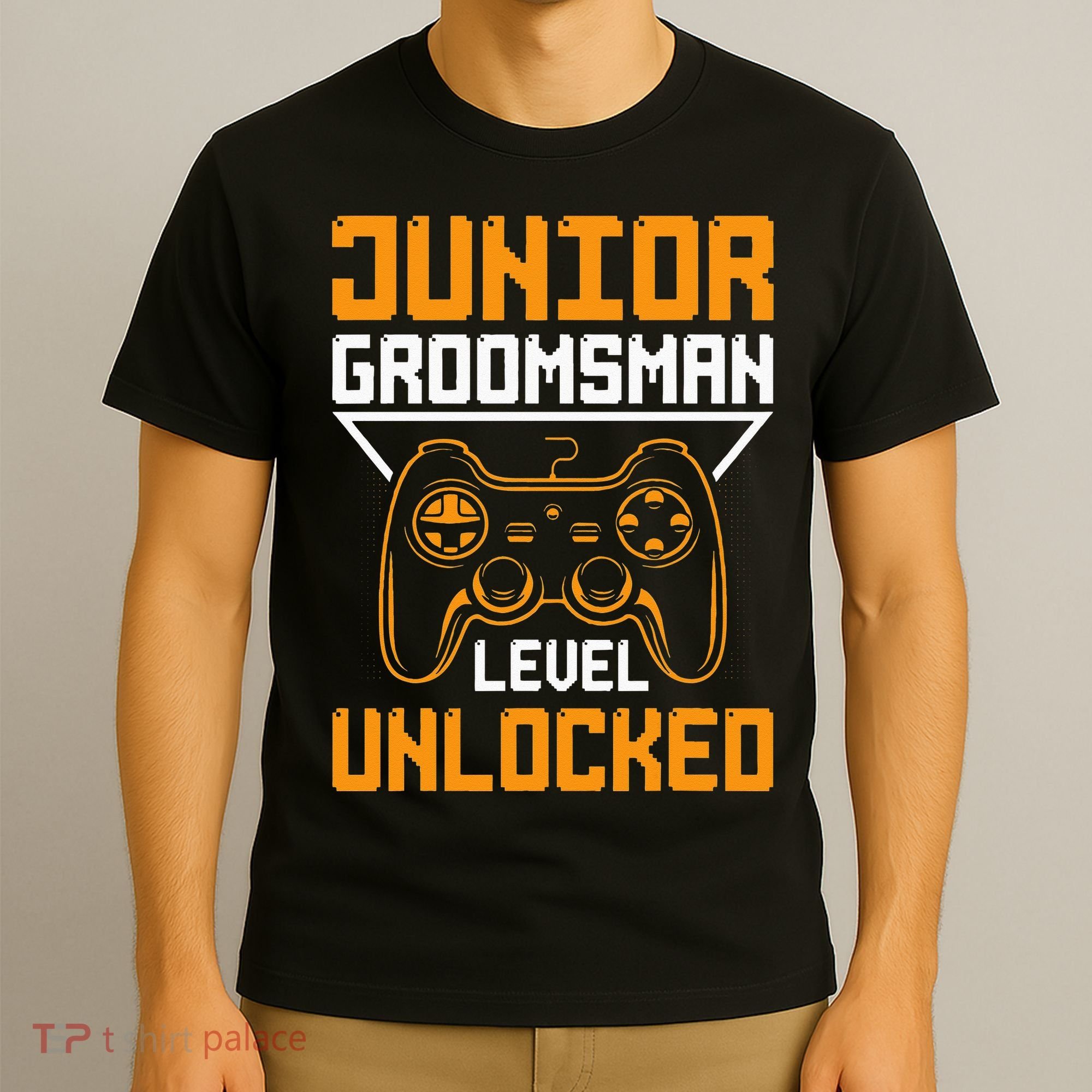 Cute Junior Groomsman Gaming Wedding Party Jr Gift T-Shirt