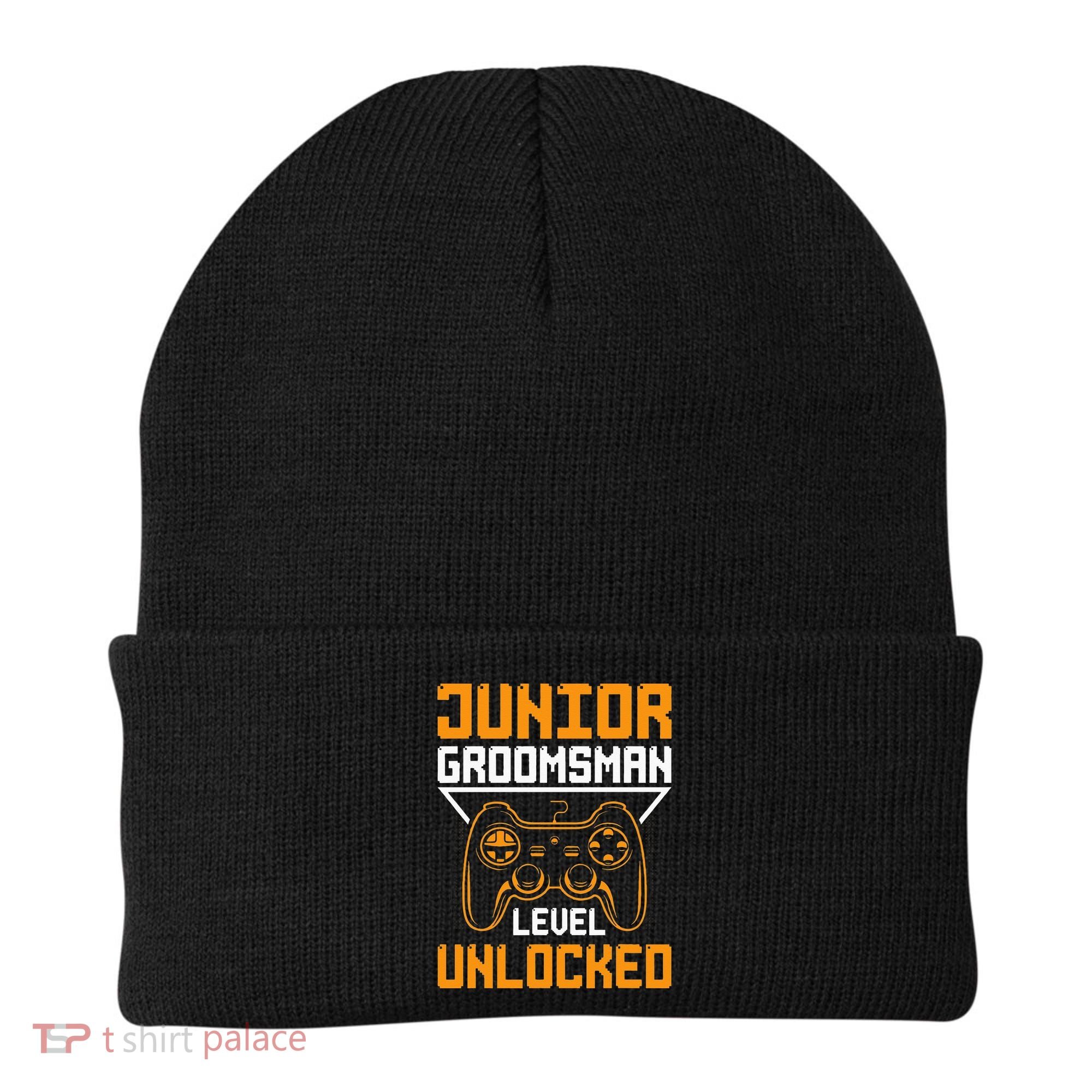 Cute Junior Groomsman Gaming Wedding Party Jr Gift Beanie