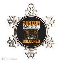 Cute Junior Groomsman Gaming Wedding Party Jr Gift Ornament thumb 0