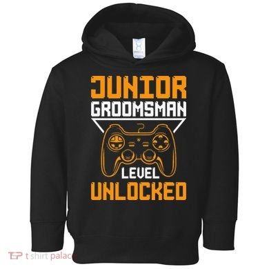 Cute Junior Groomsman Gaming Wedding Party Jr Gift Toddler Hoodie