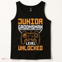 Cute Junior Groomsman Gaming Wedding Party Jr Gift Tank Top thumb 2
