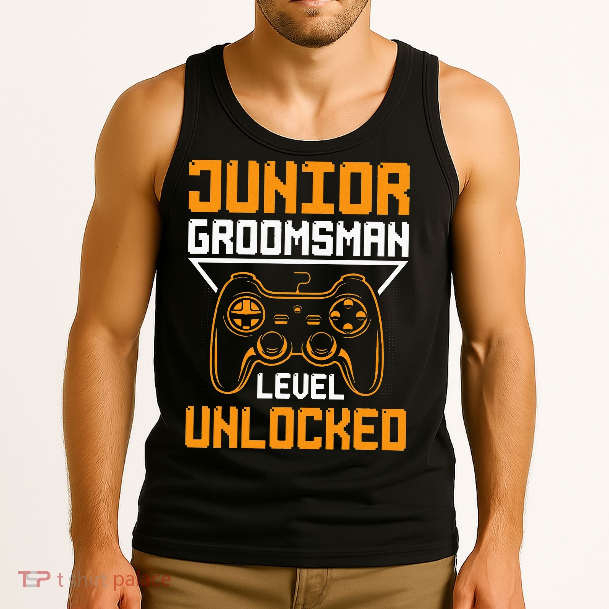 Cute Junior Groomsman Gaming Wedding Party Jr Gift Tank Top