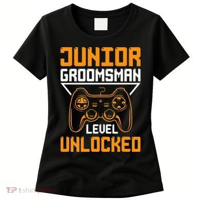 Cute Junior Groomsman Gaming Wedding Party Jr Gift Women's T-Shirt