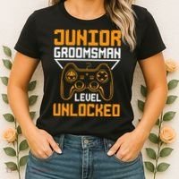 Cute Junior Groomsman Gaming Wedding Party Jr Gift Women's T-Shirt thumb 2
