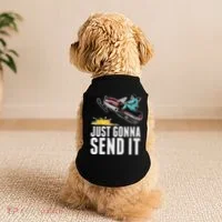 Cool Just Gonna Send It Doggie Tank thumb 2