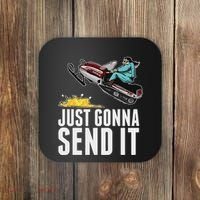 Cool Just Gonna Send It Coaster thumb 0