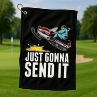 Cool Just Gonna Send It Golf Towel thumb 1