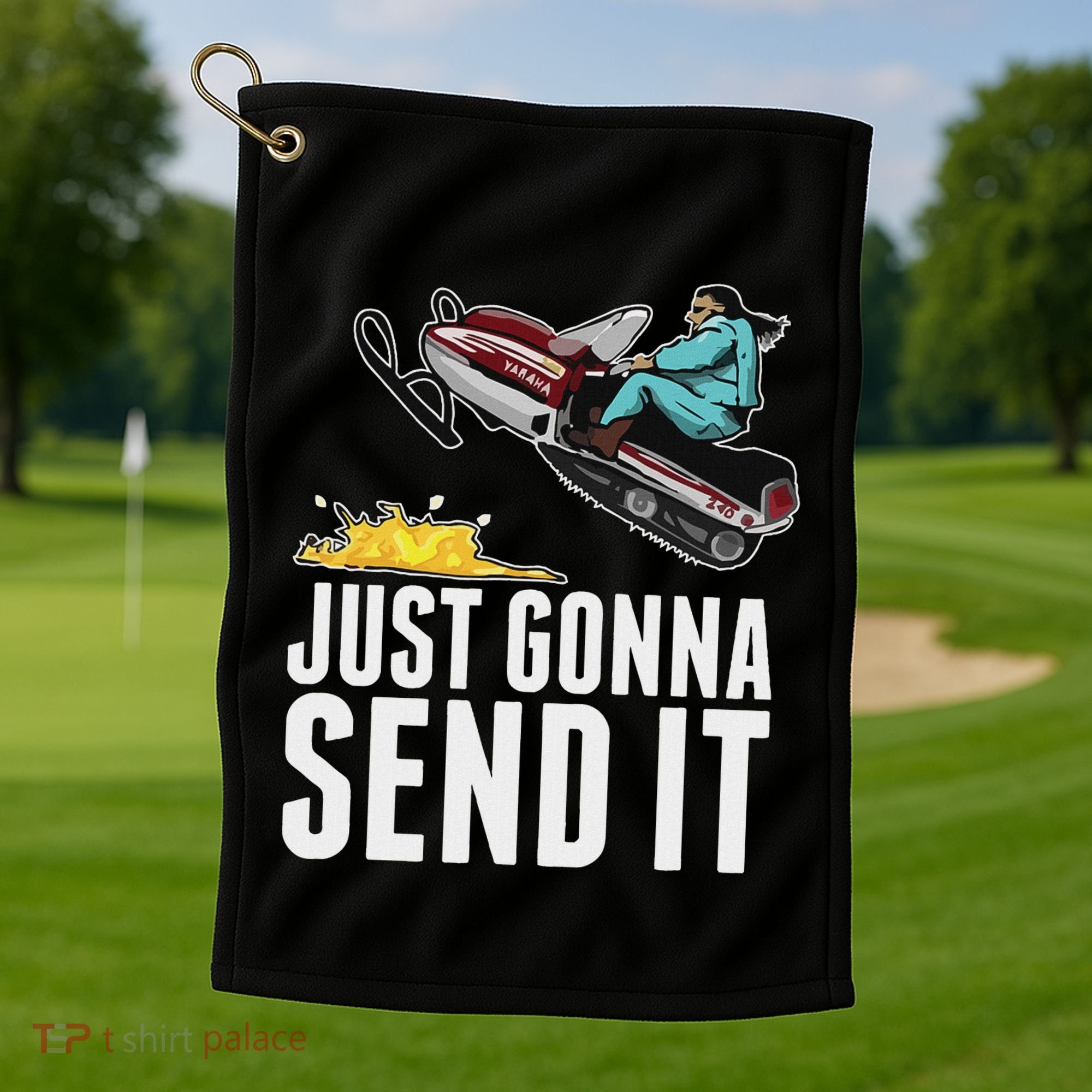 Cool Just Gonna Send It Golf Towel